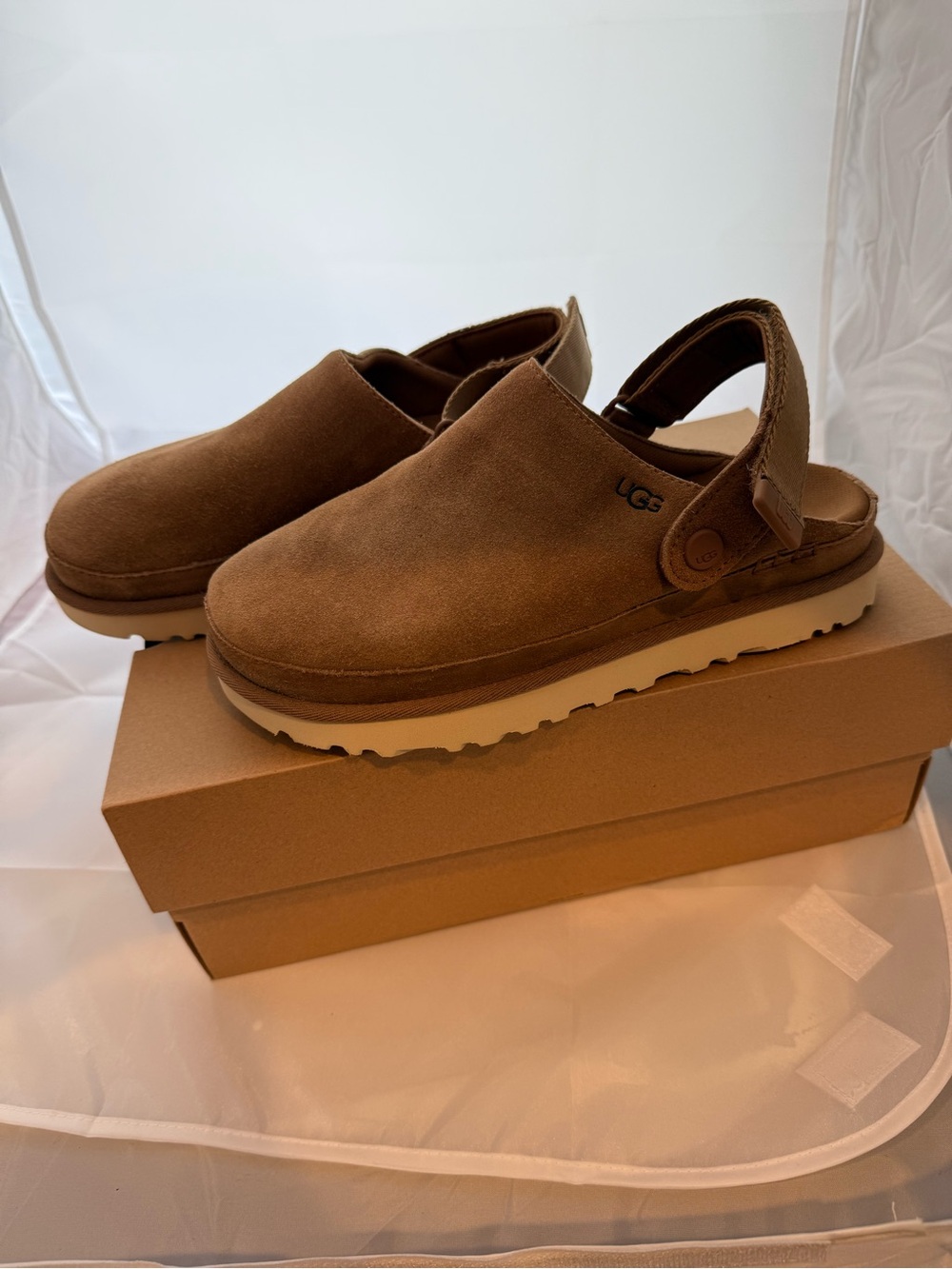Ugg Goldenstar Clog Size 8.5 Chestnut  New